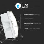 3W(140Lm) LED AVĀRIJAS izeja, V-TAC SAMSUNG, IP65, garantija 5 gadi, auksti balta gaisma 6400K