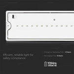 3W(140Lm) LED AVĀRIJAS izeja, V-TAC SAMSUNG, IP65, garantija 5 gadi, auksti balta gaisma 6400K