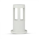 10W(450Lm) LED Dārza lampa, balts korpuss, 25 cm, IP65, V-TAC, auksti balta gaisma 5000K