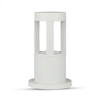 10W(450Lm) LED Dārza lampa, balts korpuss, 25 cm, IP65, V-TAC, auksti balta gaisma 5000K