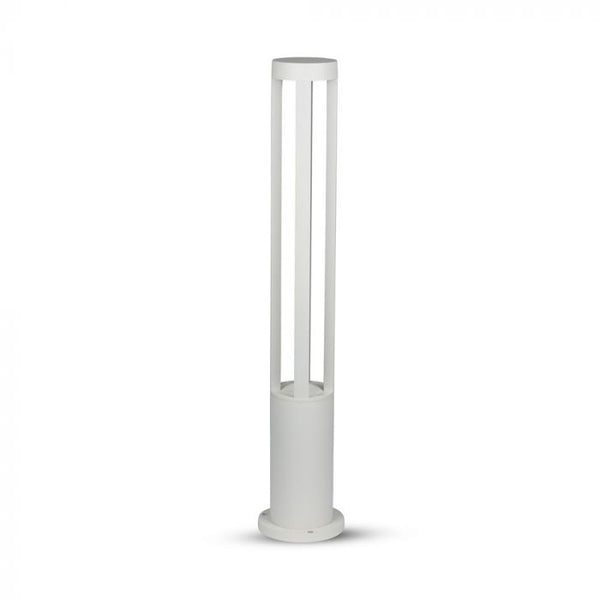 10W(450Lm) LED Dārza lampa, balts korpuss, 80 cm, IP65, V-TAC, auksti balta gaisma 5000K