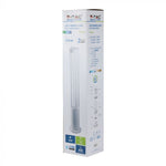 10W(450Lm) LED Dārza lampa, balts korpuss, 80 cm, IP65, V-TAC, auksti balta gaisma 5000K
