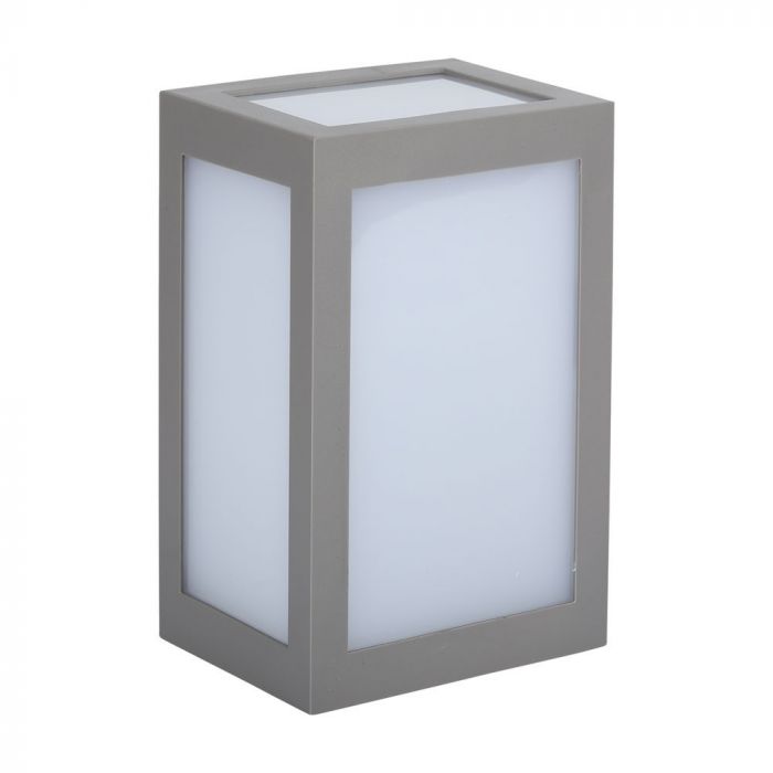 12W(750Lm) LED Fasādes gaismeklis, kvadrāta, V-TAC, IP65, auksti balta gaisma 6400K