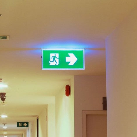 2W(160Lm) LED AVĀRIJAS izeja, V-TAC SAMSUNG, IP20, garantija 5 gadi, auksti balta gaisma 6000K