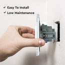 V-TAC EU 16A kontaktligzda, stikla panelis, balta