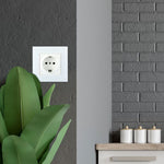 V-TAC EU 16A socket, glass panel, white