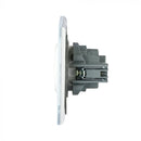 V-TAC EU 16A kontaktligzda, stikla panelis, balta