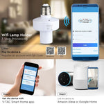WIFI-lamphållare (kompatibel med Alexa, Google Home), 10A, V-TAC