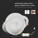 30W (2400Lm) LED infälld takarmatur, V-TAC SAMSUNG CHIP, 5 års garanti, varmvitt ljus 3000K