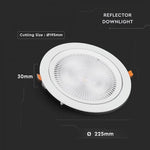 30W (2400Lm) LED infälld takarmatur, V-TAC SAMSUNG CHIP, 5 års garanti, varmvitt ljus 3000K