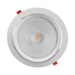 30W (2400Lm) LED infälld takarmatur, V-TAC SAMSUNG CHIP, 5 års garanti, varmvitt ljus 3000K
