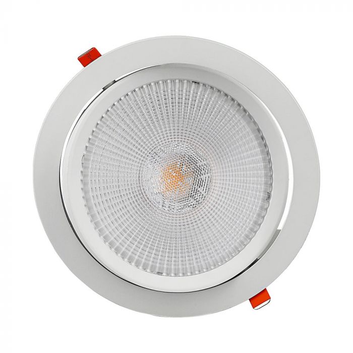 30W (2400Lm) LED infälld takarmatur, V-TAC SAMSUNG CHIP, 5 års garanti, varmvitt ljus 3000K