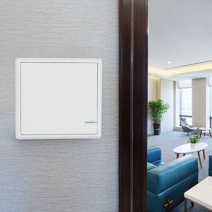 Juhtmevaba lüliti, saab ühendada V-TAC Wifi Smart Receiveriga (SKU: 8459), ühildub V-TAC Smart Light, Google Home ja Alexa'ga.