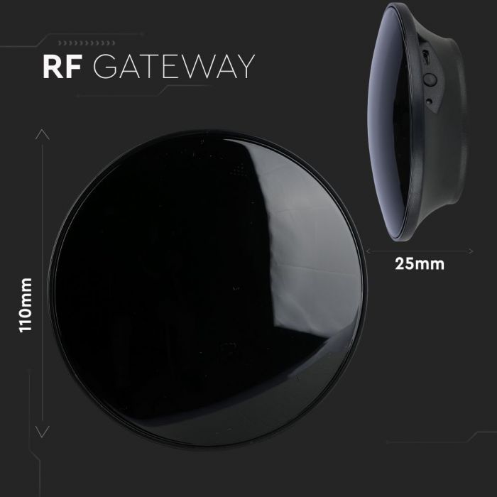 RF433 vārteja saderīga ar AMAZON ALEXA un GOOGLE HOME, V-TAC