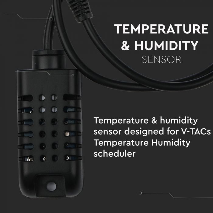 16A Temperature and humidity planner compatible with AMAZON ALEXA and GOOGLE HOME, V-TAC