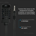 16A Temperature and humidity planner compatible with AMAZON ALEXA and GOOGLE HOME, V-TAC