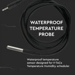 Waterproof temperature probe with sensor