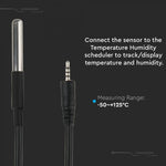 Waterproof temperature probe with sensor