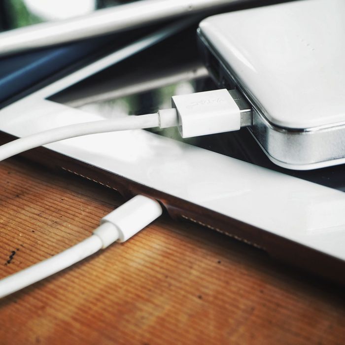 1m 1.0A V-TAC MICRO USB kaabel valge