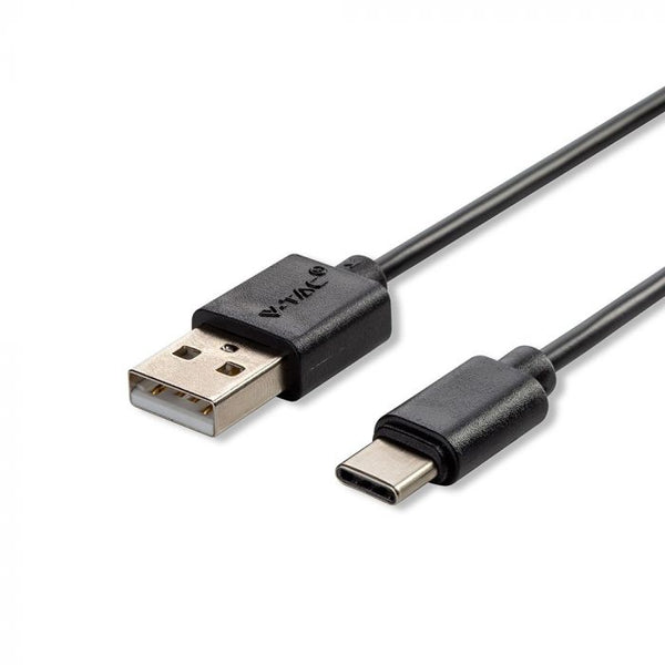 1m 1.0A V-TAC TYPE-C USB-kaabel must