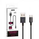 1m 1.0A V-TAC MICRO USB cable black