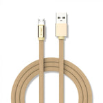 1m 2,4A V-TAC MICRO USB-kabel guld