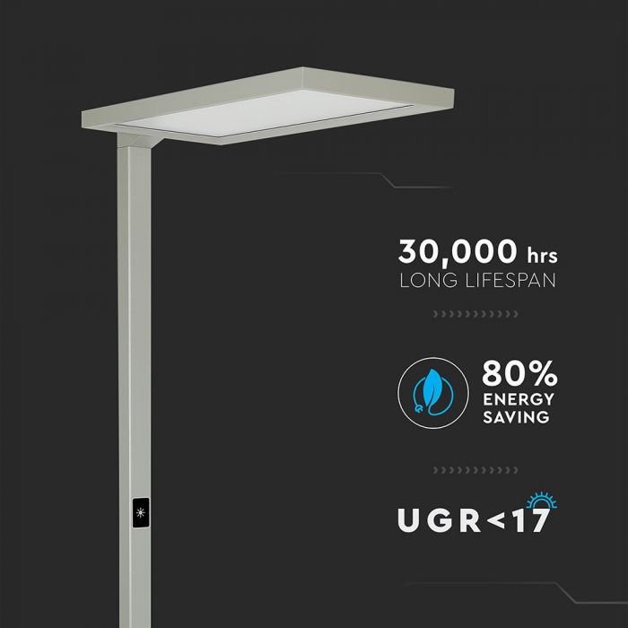 80W (8000Lm) LED floor lamp, dimmable, warranty 5 years, V-TAC, neutral white light 4000K