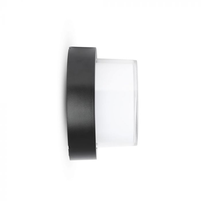 12W(1200Lm) LED Fasādes gaismeklis, V-TAC, IP65, apaļš, silti balta gaisma 3000K