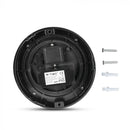 12W(1200Lm) LED Fasādes gaismeklis, V-TAC, IP65, apaļš, silti balta gaisma 3000K