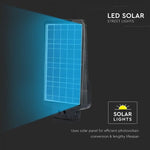 15W(1600Lm) LED solārais gaismeklis, 7.4V Litija baterija 10800mAh, paredzēts ēku fasādēm, IP65, V-TAC, gaisma auksti balta 6000K
