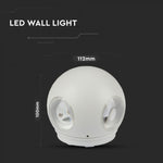 4W(420Lm) LED-fassaadivalgusti, V-TAC, IP65, valge, neutraalne valge 4000K