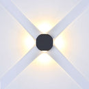 4W(420Lm) LED Fasādes gaismeklis, V-TAC, IP65, melna, silti balta gaisma 3000K