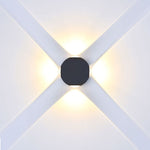 4W(420Lm) LED Fasādes gaismeklis, V-TAC, IP65, melna, silti balta gaisma 3000K