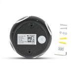 4W(420Lm) LED Fasādes gaismeklis, V-TAC, IP65, melna, silti balta gaisma 3000K