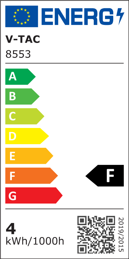 4W(420Lm) LED Fasādes gaismeklis, V-TAC, IP65, melna, silti balta gaisma 3000K