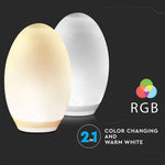 1W (5Lm) LED päikesepaneeliga siseruumide/aia valgusti munakujuline, valgusanduriga, IP44, V-TAC