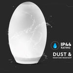 1W (5Lm) LED päikesepaneeliga siseruumide/aia valgusti munakujuline, valgusanduriga, IP44, V-TAC