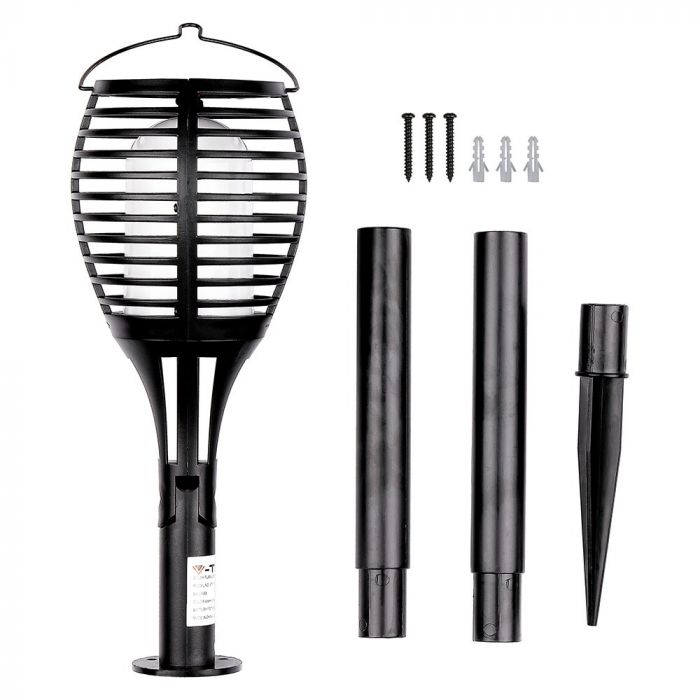 0.45W(5Lm) LED bezvadu dārza lukturis ar saules bateriju, litija baterija 3.7V/500mAH, V-TAC, IP44, silti balta gaisma 2200K