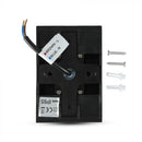 4W(400Lm) LED Fasādes gaismeklis, IP65, V-TAC, melns, silti balta gaisma 3000K