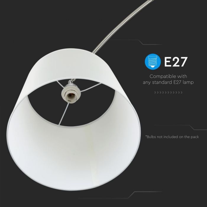 Напольная лампа с цоколем E27, макс60 Вт, IP20, V-TAC