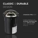 12V V-TAC Садовый светильник, корпус из нержавеющей стали, встраиваемый, 3 стекла, MR16, IP67, макс 20 Вт, W3