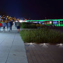 12V V-TAC Садовый светильник, корпус из нержавеющей стали, встраиваемый, 3 стекла, MR16, IP67, макс 20 Вт, W3