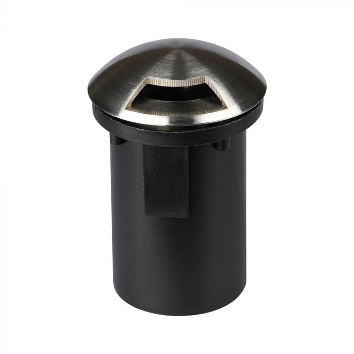 12V V-TAC Dārza lampa, nerūsējoša tērauda korpuss, iebūvējama zemē, MR16, IP67, max 20W, W1