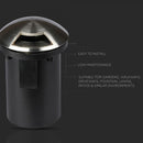 12V V-TAC Garden lamp, stainless steel housing, recessed, 1 window, MR16, IP67, max 20W, W1