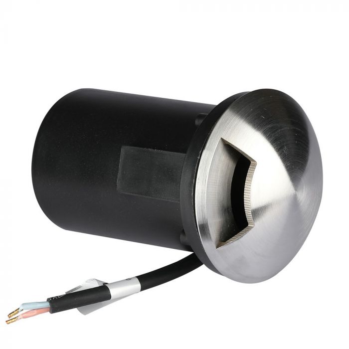 12V V-TAC Garden lamp, stainless steel body, built into the ground, MR16, IP67, max 20W, W1