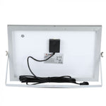 12W (550Lm) LED Spotlight med solcell 5000mAh, V-TAC, IP65, svart hölje, neutralt vitt ljus 4000K