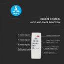 20W(1650Lm) LED Spotlight with solar battery 10000mAh, V-TAC, IP65, black body, neutral white light 4000K