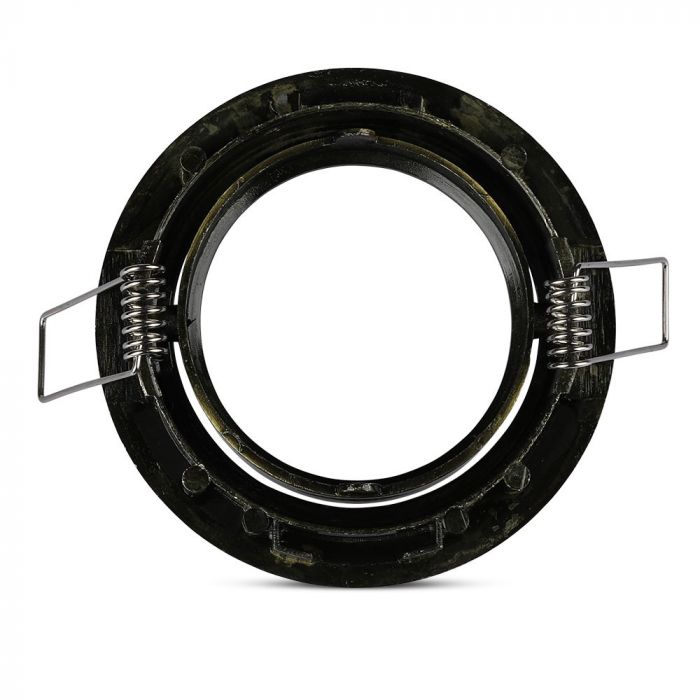 GU10 recessed frame/fixture, round, adjustable lighting angle, Ø82X25 mm, recessed Ø74 mm, brass, V-TAC
