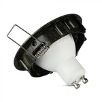 GU10 recessed frame/fixture, round, adjustable lighting angle, Ø82X25 mm, recessed Ø74 mm, brass, V-TAC