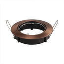 GU10 recessed frame/fixture, round, adjustable lighting angle, Ø82X25 mm, recessed Ø74mm, bronze, V-TAC